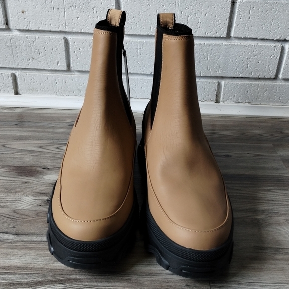 Sorel Brex Chelsea Boot Waterproof Tawny Buff Black LL6060-253 - Picture 2 of 6